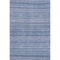5' X 8' Denim Blue And Gray Striped Washable Area Rug With UV Protection