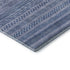 5' X 8' Denim Blue And Gray Striped Washable Area Rug With UV Protection