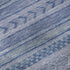 5' X 8' Denim Blue And Gray Striped Washable Area Rug With UV Protection