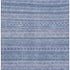 5' X 8' Denim Blue And Gray Striped Washable Area Rug With UV Protection