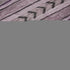 8' X 10' Plum And Gray Striped Washable Area Rug With UV Protection