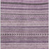 8' X 10' Plum And Gray Striped Washable Area Rug With UV Protection