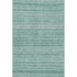 8' X 10' Turquoise And Teal Striped Washable Area Rug With UV Protection