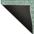 8' X 10' Turquoise And Teal Striped Washable Area Rug With UV Protection