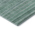 8' X 10' Turquoise And Teal Striped Washable Area Rug With UV Protection