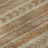 8' Terra Cotta Gold And Beige Striped Washable Round Rug With UV Protection