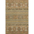 5' X 8' Beige Gold And Gray Medallion Washable Area Rug With UV Protection