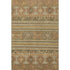 5' X 8' Beige Gold And Gray Medallion Washable Area Rug With UV Protection