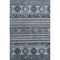 5' X 8' Blue Ivory And Gray Medallion Washable Area Rug With UV Protection