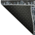 5' X 8' Blue Ivory And Gray Medallion Washable Area Rug With UV Protection