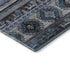 5' X 8' Blue Ivory And Gray Medallion Washable Area Rug With UV Protection