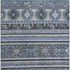 5' X 8' Blue Ivory And Gray Medallion Washable Area Rug With UV Protection
