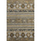 8' X 10' Chocolate Ivory And Gray Medallion Washable Area Rug With UV Protection