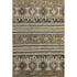 8' X 10' Chocolate Ivory And Gray Medallion Washable Area Rug With UV Protection
