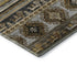 8' X 10' Chocolate Ivory And Gray Medallion Washable Area Rug With UV Protection