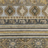 8' X 10' Chocolate Ivory And Gray Medallion Washable Area Rug With UV Protection