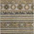 8' X 10' Chocolate Ivory And Gray Medallion Washable Area Rug With UV Protection