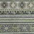 5' X 8' Fern Green Ivory And Gray Medallion Washable Area Rug With UV Protection