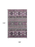 9' X 12' Purple Gray And Ivory Medallion Washable Area Rug With UV Protection