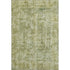 8' X 10' Artichoke Green And Ivory Abstract Washable Area Rug With UV Protection