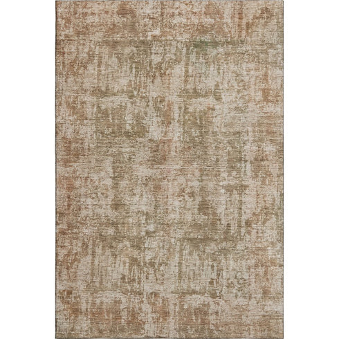 8' X 10' Beige And Taupe Abstract Washable Area Rug With UV Protection