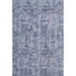 5' X 8' Blue And Ivory Abstract Washable Area Rug With UV Protection