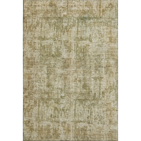 5' X 8' Taupe And Beige Abstract Washable Area Rug With UV Protection