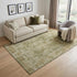 5' X 8' Taupe And Beige Abstract Washable Area Rug With UV Protection