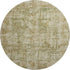 8' Taupe And Beige Abstract Washable Round Rug With UV Protection