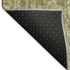 8' Taupe And Beige Abstract Washable Round Rug With UV Protection