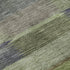 8' Artichoke Green Purple And Taupe Striped Washable Round Rug With UV Protection