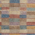 8' X 10' Beige Blue And Gold Striped Washable Area Rug With UV Protection
