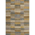5' X 8' Brown Beige And Gray Striped Washable Area Rug With UV Protection