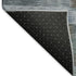 8' X 10' Blue Teal And Brown Striped Washable Area Rug With UV Protection