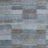 8' X 10' Blue Teal And Brown Striped Washable Area Rug With UV Protection