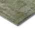 8' X 10' Artichoke Green Gray And Silver Abstract Washable Area Rug With UV Protection