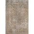 5' X 8' Beige Gray And Khaki Abstract Washable Area Rug With UV Protection