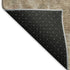 8' Beige Gray And Khaki Abstract Washable Round Rug With UV Protection