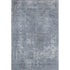 5' X 8' Blue And Gray Abstract Washable Area Rug With UV Protection