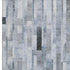 5' X 8' Blue Ivory And Gray Striped Washable Area Rug With UV Protection