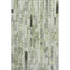 8' X 10' Green Gray And Ivory Striped Washable Area Rug With UV Protection