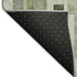 8' X 10' Green Gray And Ivory Striped Washable Area Rug With UV Protection