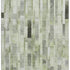 8' X 10' Green Gray And Ivory Striped Washable Area Rug With UV Protection