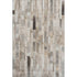 8' X 10' Taupe Ivory And Gray Striped Washable Area Rug With UV Protection