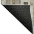 8' X 10' Taupe Ivory And Gray Striped Washable Area Rug With UV Protection