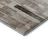 8' X 10' Taupe Ivory And Gray Striped Washable Area Rug With UV Protection