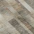 8' X 10' Taupe Ivory And Gray Striped Washable Area Rug With UV Protection