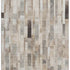 8' X 10' Taupe Ivory And Gray Striped Washable Area Rug With UV Protection