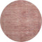 8' Terra Cotta Salmon And Blush Abstract Geometric Washable Round Rug With UV Protection