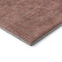 8' Terra Cotta Salmon And Blush Abstract Geometric Washable Round Rug With UV Protection